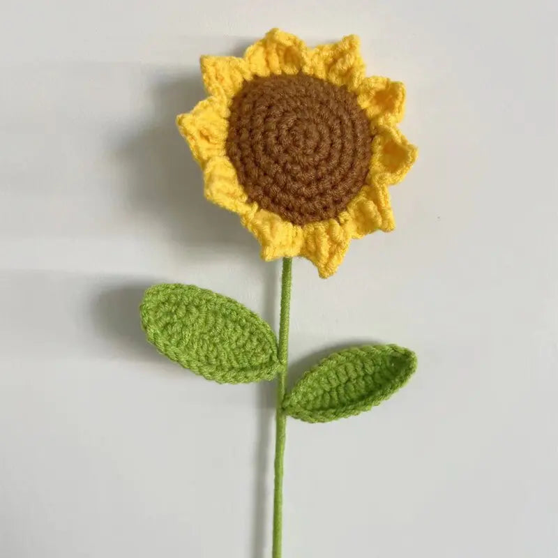 Handmade Crochet Sunflower For Home Decor